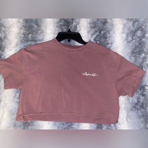 SIGNATURE SHORT SLEEVE CROP - MEDIUM - MAUVE
